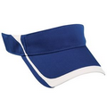 Polyester Bamboo Charcoal Visor with Contrast Inserts